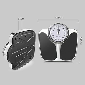Amazon.co.jp : MENG 機械式体重計 アナログ 大画面 バスルーム