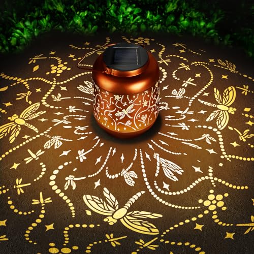 Birthday Gifts for Women Mom Grandma Solar Lantern Outdoor Waterproof,...