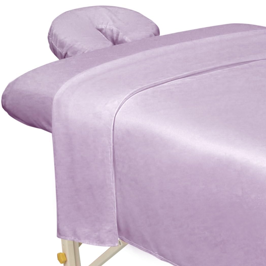 ForPro Designer Microfiber 3-Piece Massage Sheet Set, Coco Mango image 5