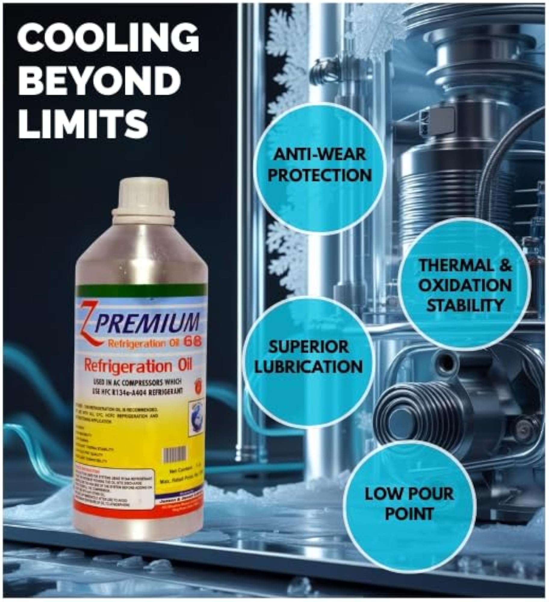 Refrigeration R600A Compatible Cooling System Fluid