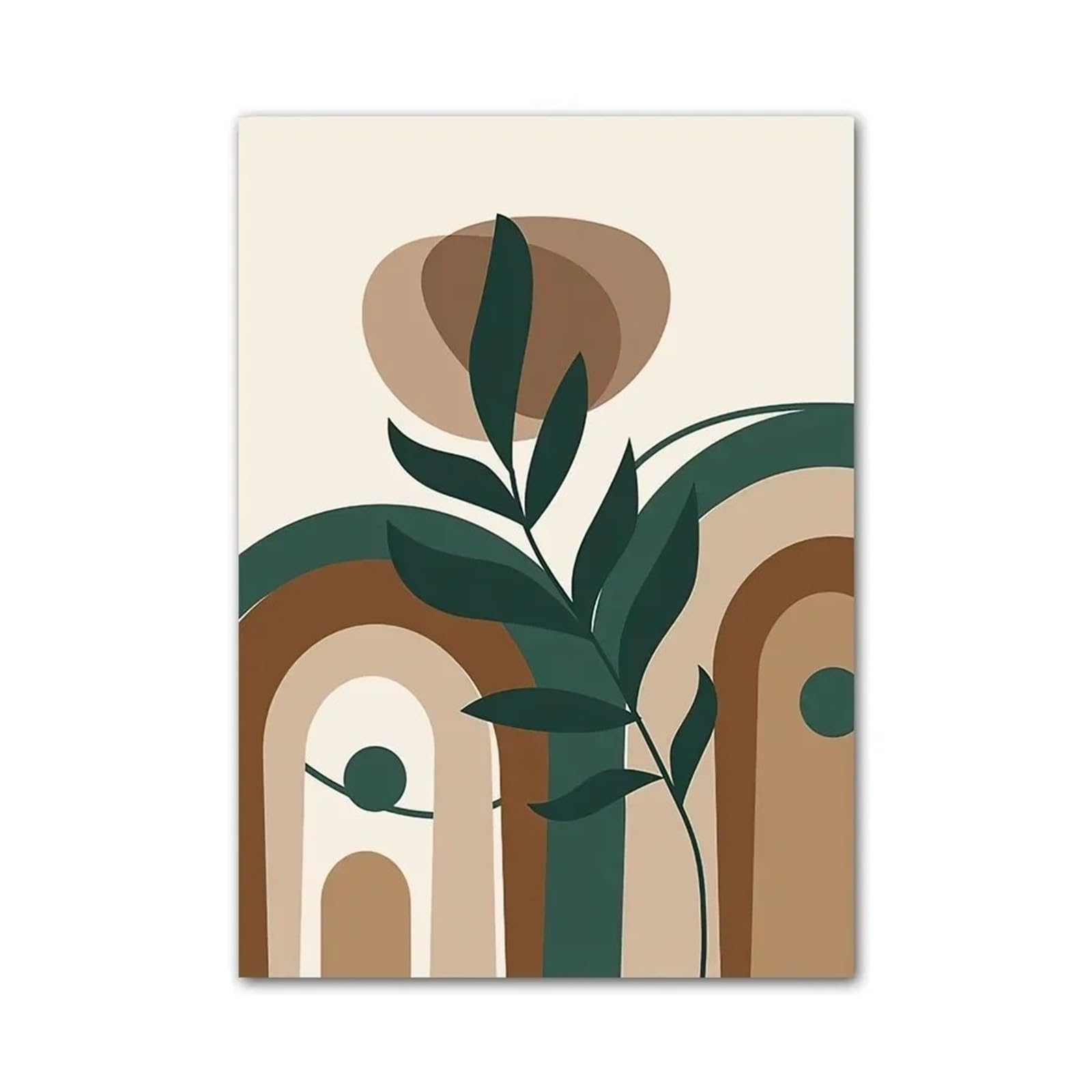 Xenite A Wall Rt Canvas Prints Boho Geometric Shapes Leaf Sun Wall Rt Canvas Painting Nordic Posters Nd Prints Bstract For Living Room Decor(,30X40cm)