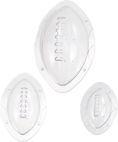 Moldes de silicona para jabón, moldes de silicona para helados, caramelos de helado en 3D, moldes de plástico para fondant de rugby para pasteles,