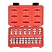 TEKTON 3/8 Inch Drive Universal Joint Socket Set, 17-Piece (3/8-3/4 in., 10-19 mm) | SHD91301