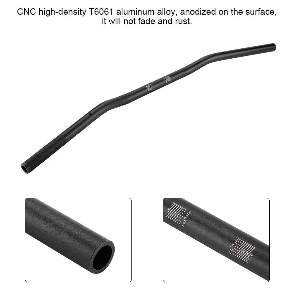 Manubrio moto, manubri moto professionali durevoli, lega di alluminio diametro 22mm per moto universale 22mm(Matte black)