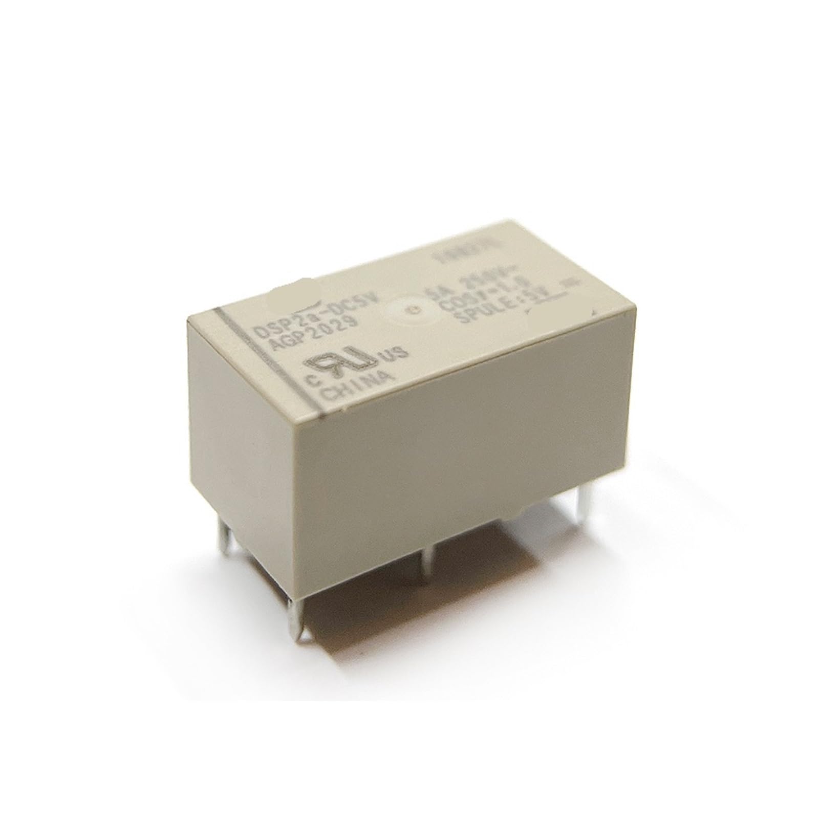 Relé DSP2A-DC5V micro de 5V y 2 contactos para circuitos de control electrónico 4
