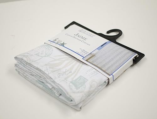 Miniatura 2 de Linen Store lona cortina de regadera de tela, 70"x70"