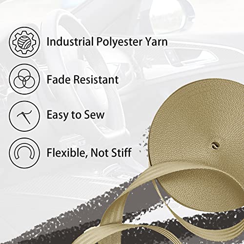 Image of Polyester Webbing Strap 16+Colors - 1 inch&1.5 inch&1.9 inch - 16.5 25 33 55 Yards Heavy Duty Webbing Roll, Flat Webbing Strap for Indoor&Outdoor Gear, Climbing, DIY Crafting, Repairing