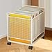 AFXGUSD Rolling Cart with Wheels Slide Out Utility Cart File Organizer for Snack Office Classroom Daily Items Craft, White