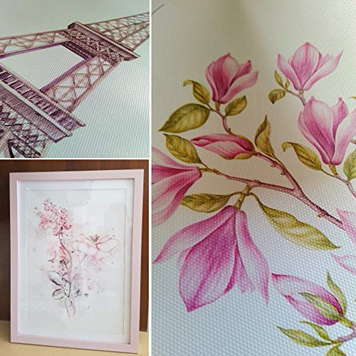 Cute Pink Ballerina Dancer Girl Prints Eiffel Tower Decor Flower Art Prints For Bedroom Play Room Kids Girls Wall Art 8"X10" Unframed Set Of 3 Prints #TOP3