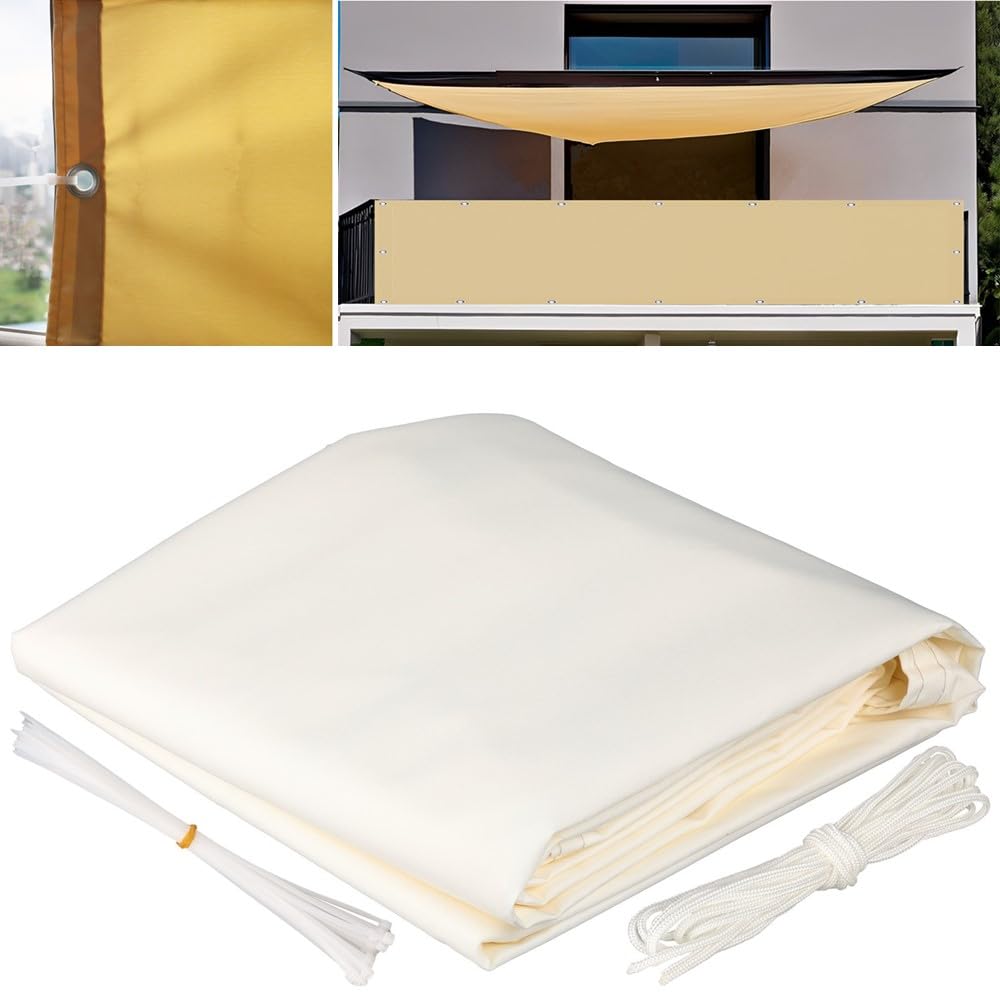 Sonnensegel Wasserdicht 1x2.8m Rechteckig mit Ösen Multi Farbe und Größe Sonnensegel 1x2.8 Segeltuch Balkon Ohne Bohren Sonnenschutz