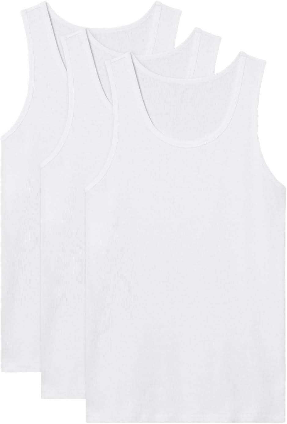 Tommy John Men's Essential Cool Cotton Rib Tank Undershirt
