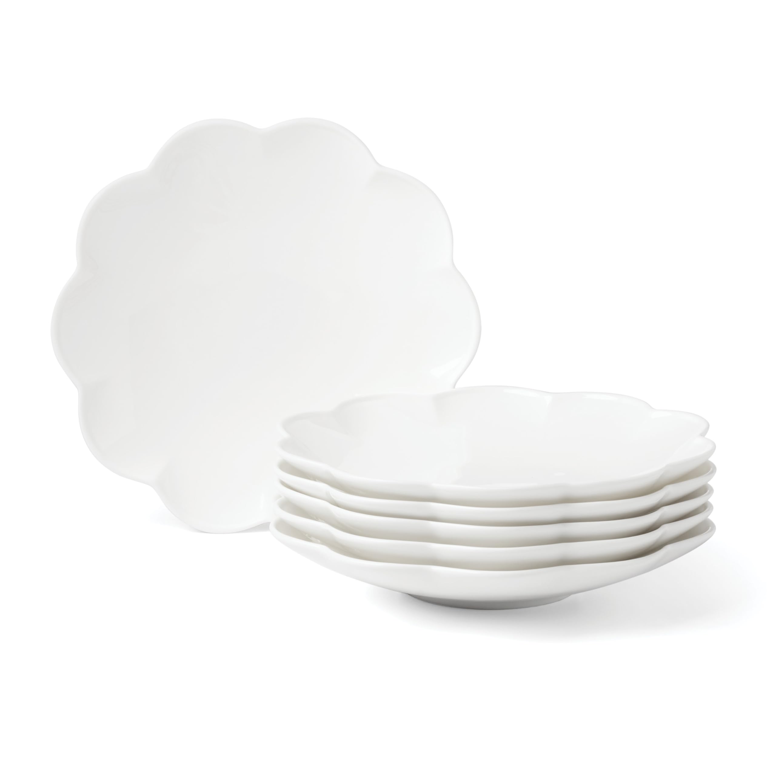Lenox Studio 1414 Scallop Accent Plates Set For 6