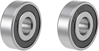 2Pcs 6202-RS Ball Bearing - Double Rubber Sealed Shielded Deep Groove 6202rs Bearings for Skateboards, Inline Skates, Scooters, Roller Blade Skates & Long Boards (15mm x 35mm x 11mm)