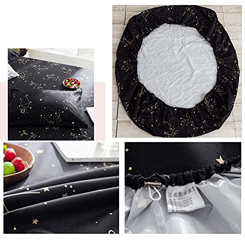 Protège-matelas imperméable housse microfibre respirant bonnet 30cm noir - 3