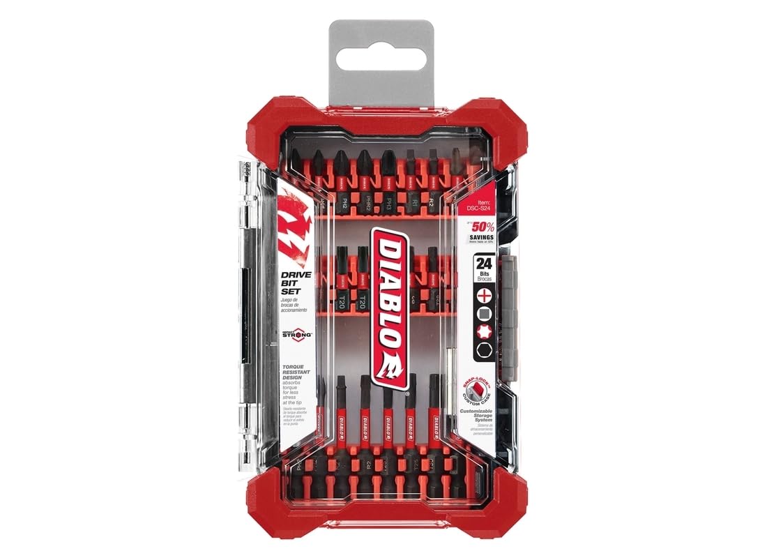 Amazon.com: Freud Diablo DSC-S24 24 pc Screwdriving Set (24-Piece