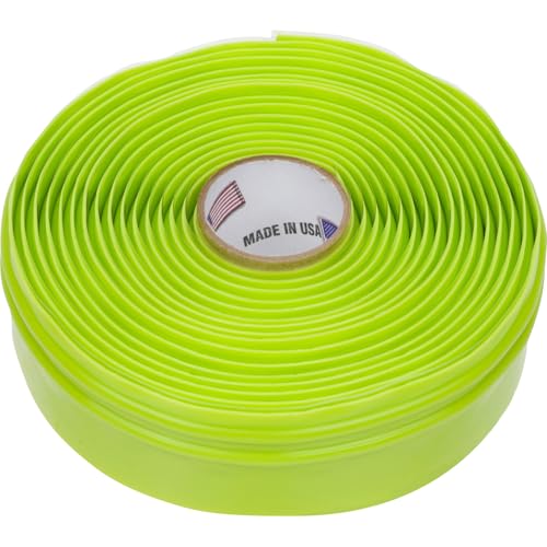 Tommy Tape Silicone Grip Wrap for Tools & Sports, Lime Green