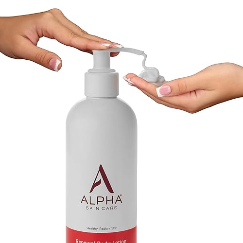 Miniatura 4 de Alpha Skin Care Loción corporal revitalizante con 12% de AHA glicólico, hidratante diario multiusos simple y eficaz, hidrata y exfolia con