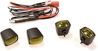 Integy RC Model C25692YELLOW Realistic Spot Light (4) Set w/LED for 1/10 & 1/8 Scale