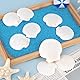 SKOOLOVE 25 Stück Weiße Jakobsmuscheln Natürliches Muscheln Deko Muschel Schale für Handwerk Hochzeit Dekoration Strand Theme Party, Fischtank,DIY(5-7cm)