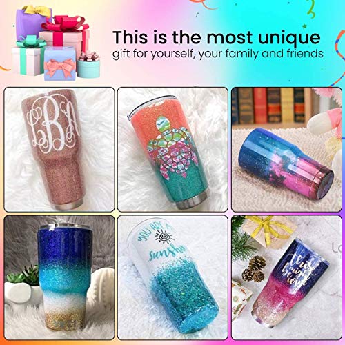 Cup Turner for Crafts Tumbler Cup Spinner Machine Kit,Wood Cuptisserie Turner DIY Glitter Epoxy Tumblers with Silent UL Motor Safety Switch 2 Foams Accessories (Blue-Double 2X) - Thumbnail 7