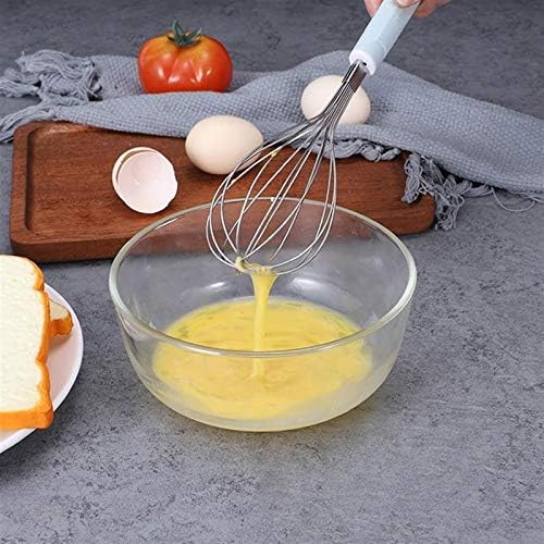 ddq Wisk Stainless Steel Egg Whisk Balloon Whisk Manual Whisk Whisk Blue Pink Kitchen Baking Appliance Cream Butter Whisk Agitator (Color : Onecolor)