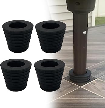 FCOUIID Patio Umbrella Cone Wedge Spacer for Table Hole, Outdoor Parasol Anti-Rock Stand Base, Fits Diameter 1-1/2" Pole 4pcs