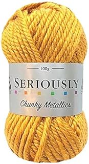 Cygnet Seriously Chunky Yarn Metallics Gold 388