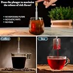 FinalPress Coffee and Tea Maker - Press the Plunger to Brew Anywhere - 304 Stainless Steel - Image 2