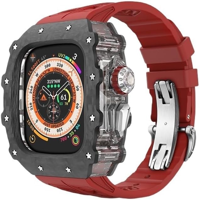 Bracelet montre caoutchouc pour Apple Watch Ultra 2 du sport au bureau
