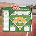 HIGHRAZON Magnetic Baseball Coach Clipboard, Dry Erase Lineup Board, Premium Tactical Baseball Coaching Board with 40 Lineup Cards, Dugout Display Softball Coaching Accessories - Green
