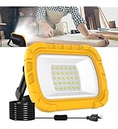 ChicHomey Solar LED Work Light Rechargeable Portable Emergency Floodlight Yellow 100w - View #5