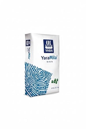 YaraMila Premium NPK Fertilizer 15-15-15, 50 lb Bag, Balanced Granular Plant Food for Fruits and Vegetables