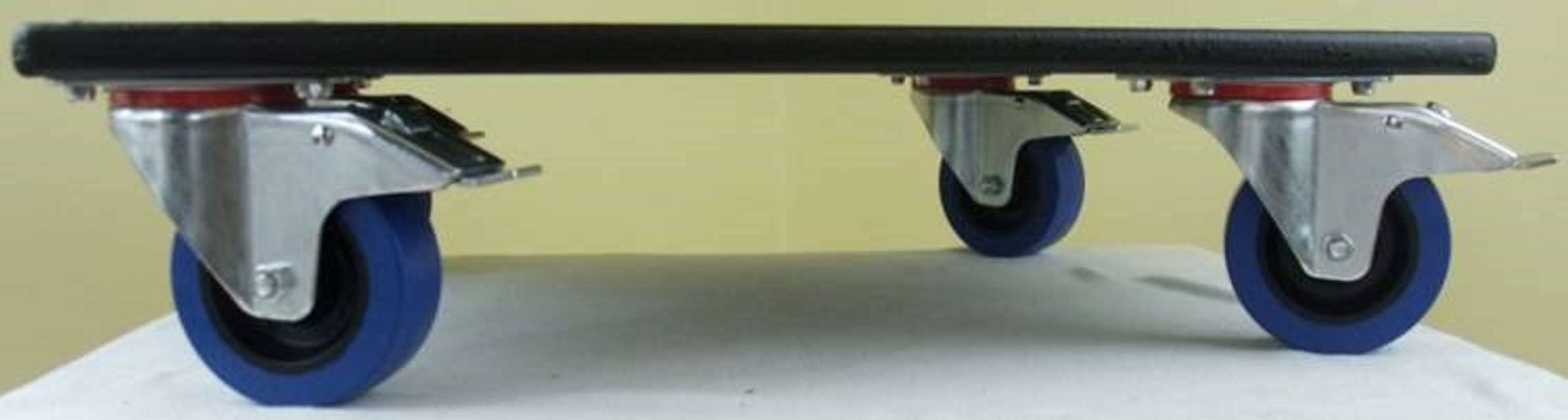 ADAM Hall Schwerlast Rollbrett 720 kg Tragkraft, 18 mm Multiplex, 4 x 100 mm Lenkrollen mit Feststellbremse, Transportroller Möbelhund Möbelroller (GR-2 = 63 x 48 x 15 cm, 4 x 100 mm BREMS)