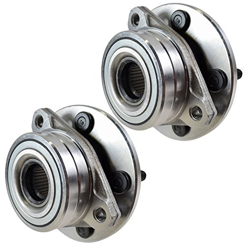 Image of TRQ 2 Piece Front Wheel Bearing & Hub Assembly Set Compatible with 1996-2007 Ford Taurus 1995-2002 Lincoln Continental 1996-2005 Mercury Sable