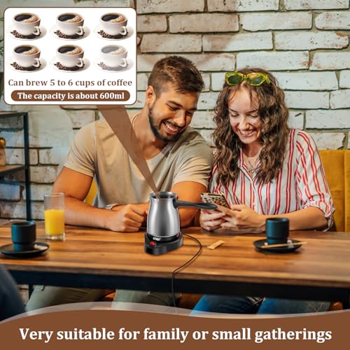 Cafetera Turca Portátil Capacidad 600 mL 5 a 6 Tazas miniatura 7