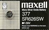 Altura/diámetro: 2,6/6,8 mm Maxell Pila de botón 377/SR626SW/AG4/626 (max377/376)