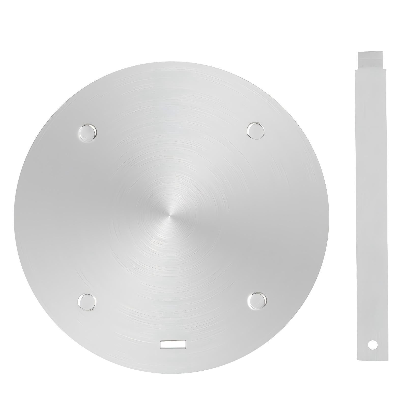 Piastra Adattatore e Diffusore di Calore per Piano Cottura a Induzione, in Acciaio Inossidabile con Manico Rimovibile e Compatibile con Fornelli a Gas e Elettrici (Argento, 20cm)