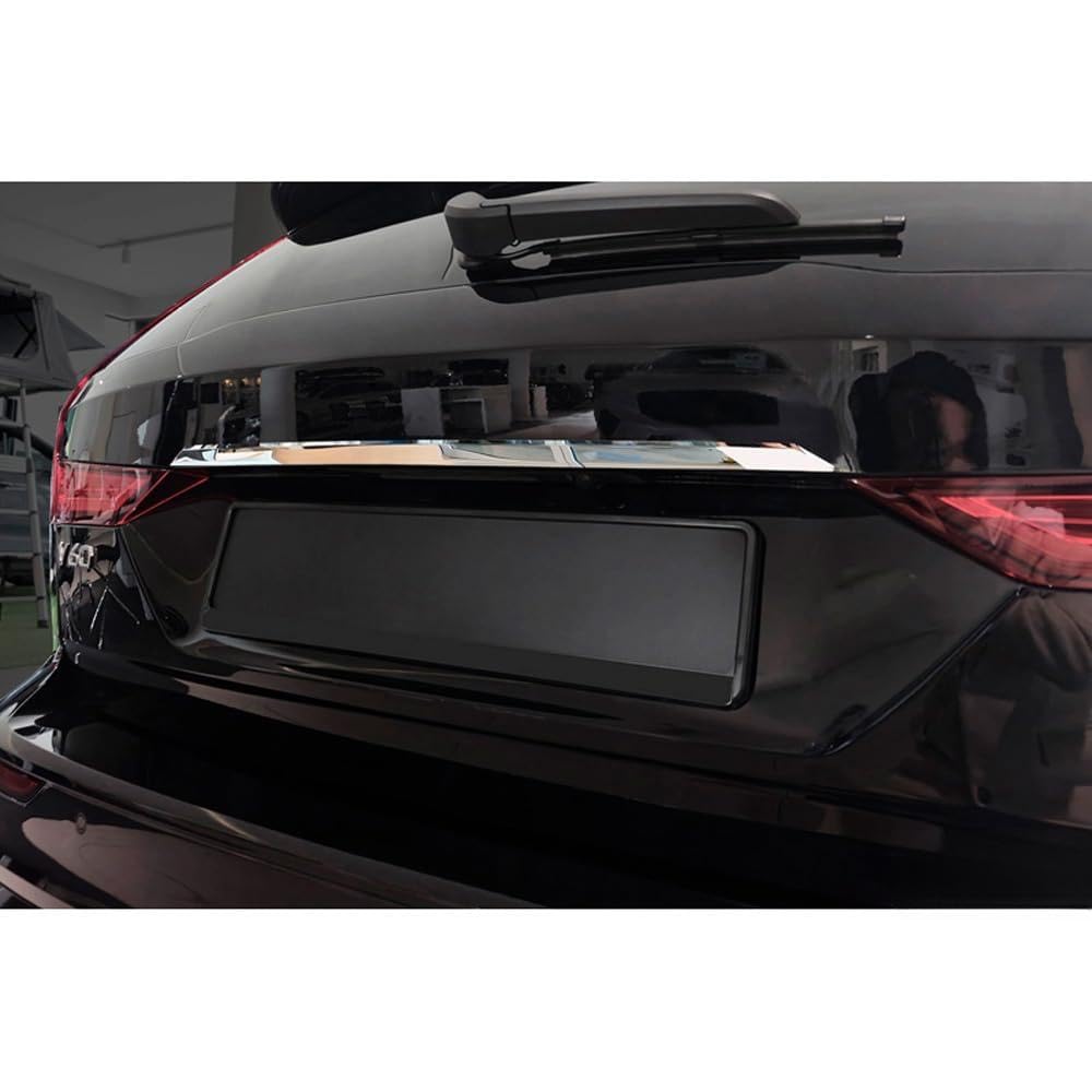 Avisa Chrome Stainless Steel Tailgate Trim compatible with Volvo V60 II 2018-