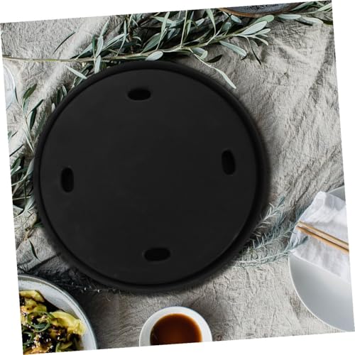 Plato para servir sushi estilo japonés melamina negra miniatura 6