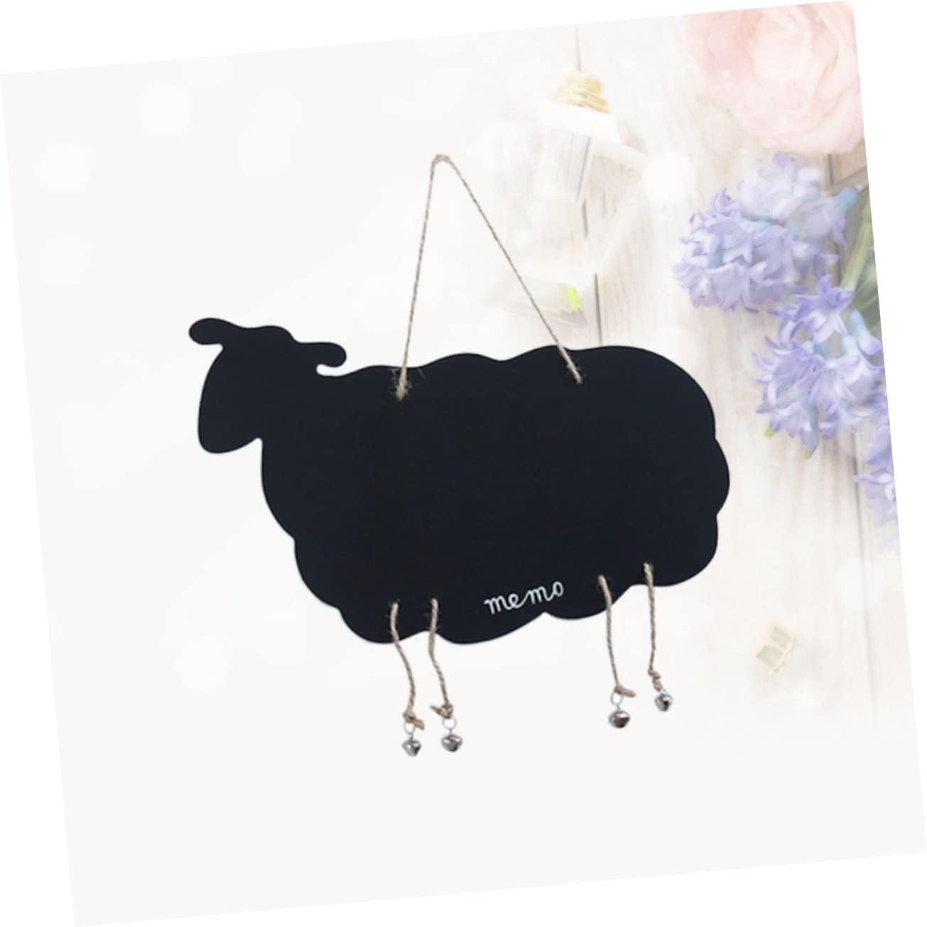 Wooden Double Sided Hanging Sheep Blackboard Wall Decor Sign