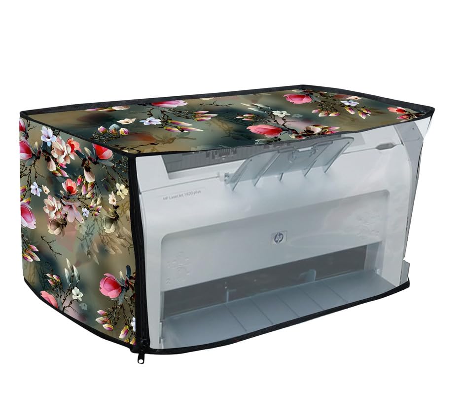 LARANDO Waterproof and Dustproof Printer Cover for HP Laserjet m1020 Printer with Zipper, Size (15 X 9.5 X 8.5) Inches, Green-image-8