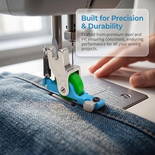 Pie prensatelas para máquina de coser con rodillo invisible miniatura 4