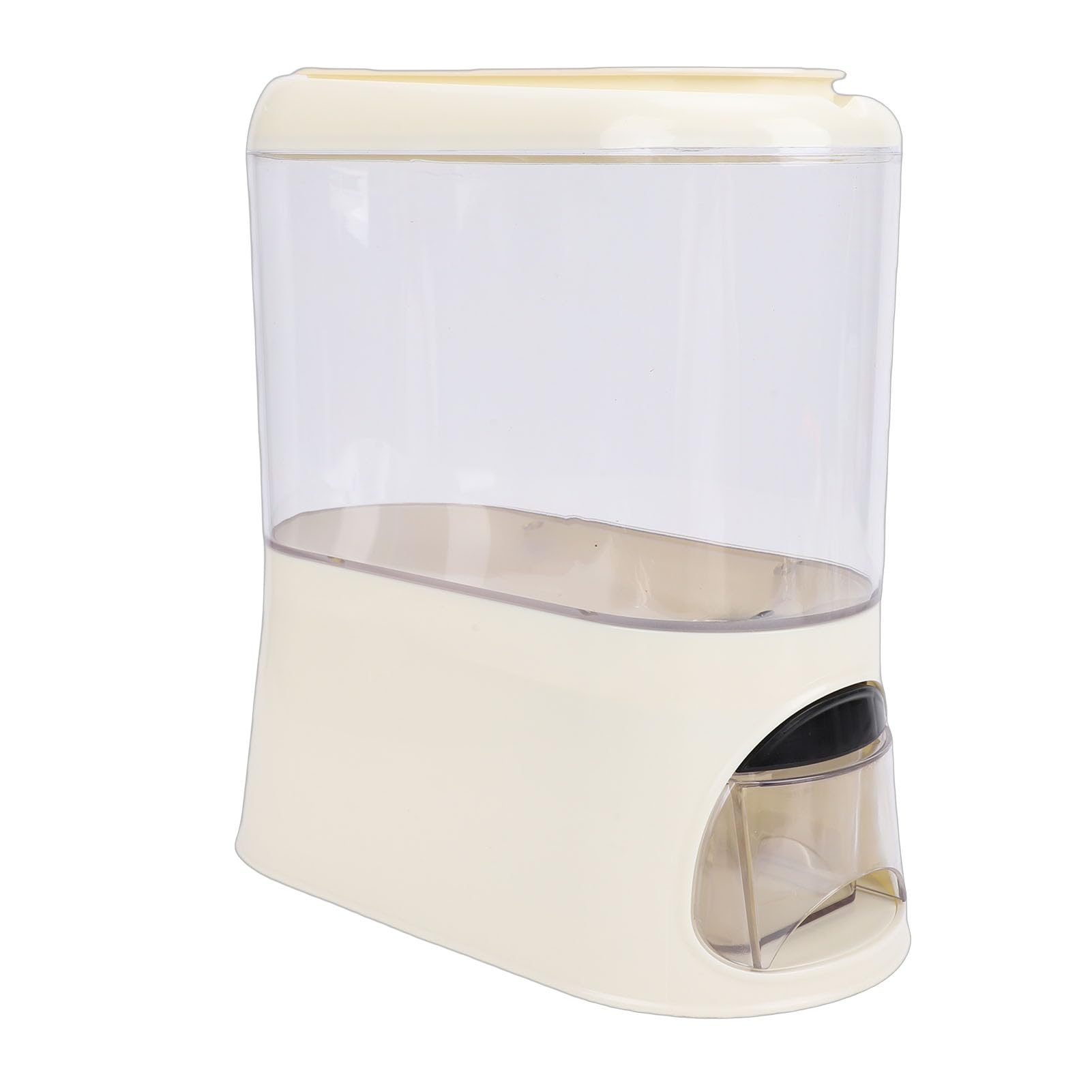 TOPINCN Dispenser Di Riso, Contenitore Per La Conservazione Del Riso Da 3 Litri Dispenser Di Cereali Sigillato Secchio Per Cereali Con Misurino Per Farina Di, Farina Di, (Color crema)