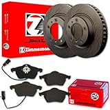 Enthält folgende Markenprodukte: 1x ZIMMERMANN Bremsbelagsatz, Scheibenbremse | 2x ZIMMERMANN Bremsscheibe