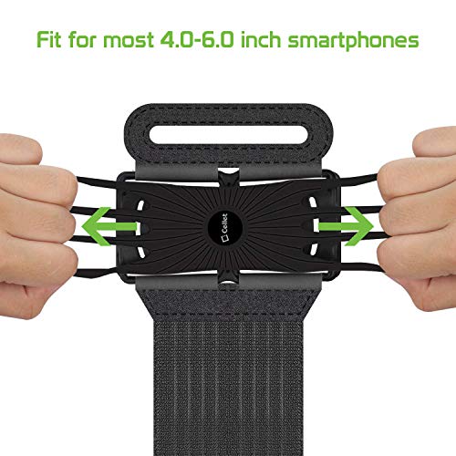Brassard smartphone rotatif anti-chute pour iPhone et Galaxy S9 Plus