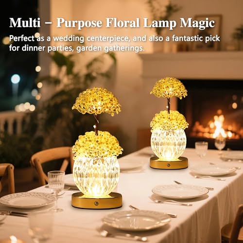 Image of Artificial Baby's Breath Flower Lamp Night Light for Bedroom Bar Coffee Shop Wedding Decor, Gifts for Women Mom Daughter Grandma Aunt Girlfriend Friend Birthday Christmas Valentines Mothers Day