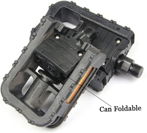 Miniatura 2 de BESPORTBLE 2 pedales de bicicleta plegables MTB Bike Shoes Cleatsf Metal Bike Pedales de cinta para niños Pedales de bicicleta plegables Pedales de