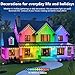 LETIANPAI 300FT Permanent Outdoor Lights,RGB Eaves Light with App Control Remote,DIY Scene Modes IP67 Waterproof Under Eave Lighting,Outdoor Lights for Decor,Garden Decor,House,Party,Holiday