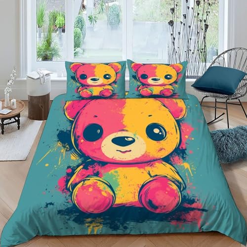Housse de couette super king 260x220 anti-plis parure microfibre - 3