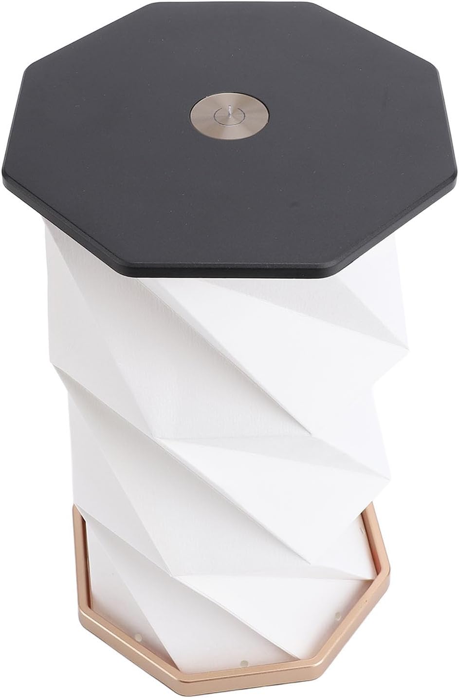 Walfront Bedside Table Lamp, Dimmable Touch Control, Foldable Paper Lantern with 700mAh Battery for Home Office Bedroom